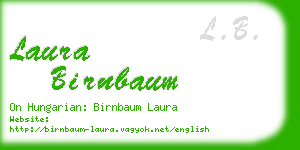 laura birnbaum business card